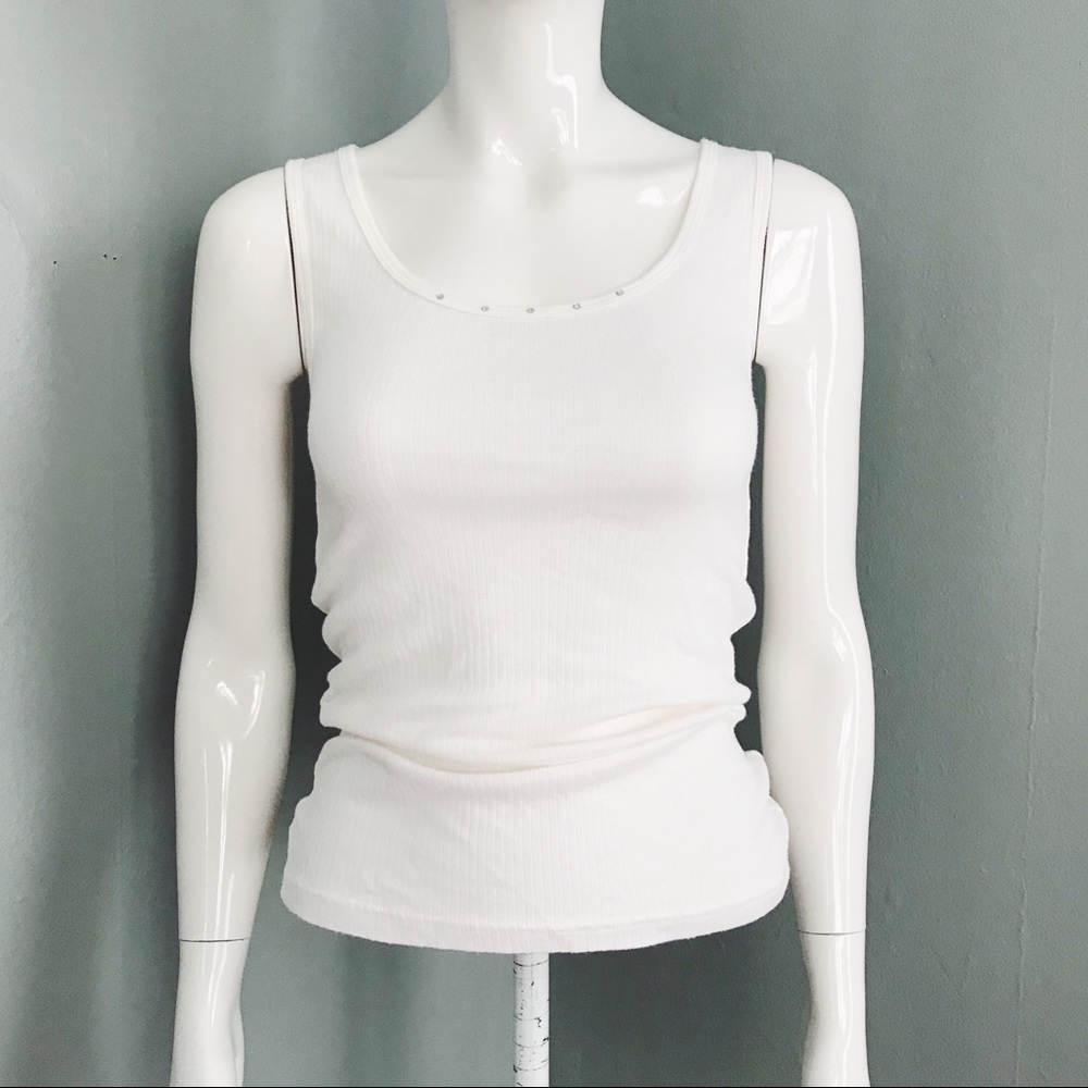 Y2K Ribbed Graphic Tank Top | Size S - Picture 3 of 8